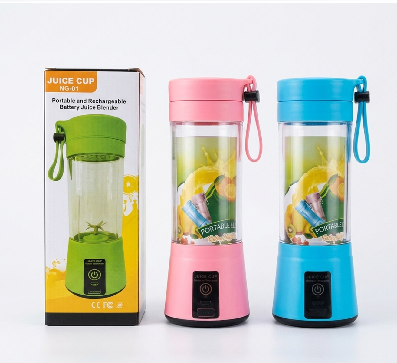 Portable Rechargeable Juice Blender Cup | Mini Electric Smoothie Maker | USB Charging Fruit Juicer Bottle for Travel & Fitness